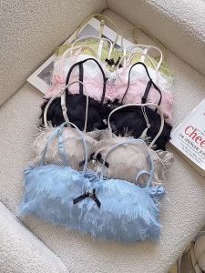 FITZCO 2488#Tanktop Bra Motif Bulu Halus