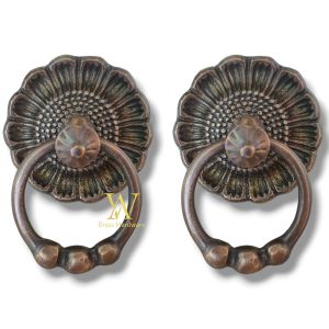 Handle Pintu Rumah Kuningan Motif Gby 081 Antik 2 Pcs