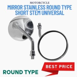 BAJA CT100 GRAVIS  Mirror Stainless ROUND TYPE SHORT STEM HIGH QUALITY