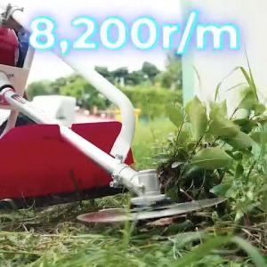 รถเข็นตัดหญ้า 2จังหวะ 4จังหวะ 2-4 แรงม้า มาตราฐานญี่ปุ่น สามารถใส่อุปกรณ์เสริมได้ รุ่นนี้ล้อใหญ่ เติมลม