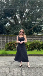 Ashley Square Neck Button-Down Dress