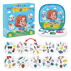 Flipair Sports Matching Card Game Fun Visual Perception Game for Children Focus Training Family School Parties & Travel