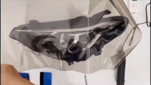 Film Pelindung Lampu Depan Mobil Stiker Bumper Pelindung 60x30cm