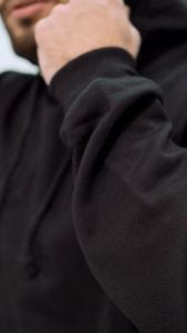 Otsky Jacket Hoodie Pria Polos Fleece Tebal Premium