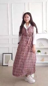 Two Mix - Raya Collection 2024 - Baju Anak Perempuan Lebaran - Maxi Dress Anak Cewek  4 - 13 Tahun LN118