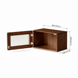 YUANSHI YUANSU | Real Wood TV Stand with Storage Oak