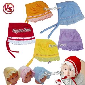 3Pcs Topi Bayi Perempuan Renda Okiyo: Aksesoris Bayi Perempuan Berkualitas Tinggi