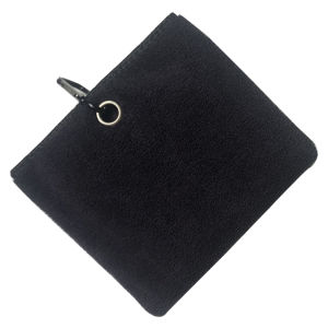 Microfiber Golf Towel 40X40cm Golf Towel Hook and Loop Fastener The Convenient Golf Cleaning Towel Black Grey Blue White New