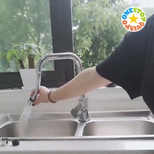 OSQ 360° Rotating Adjustable Bathroom & Kitchen High Nozzle Aerator Water Filter Faucet Extender