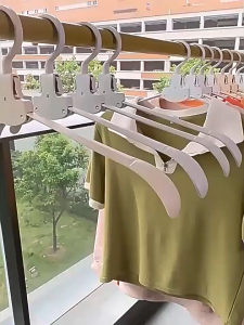 Foldable Clothes Hanger Collapsible Folding Hanger Non-Slip Travel Hanger Space Saving Clothes Organizer