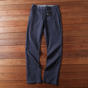 American Export High Quality Single Spring New Arrival Men Fashion Stripes Micro Elastic Silm Straight-leg Casual Pants Pants