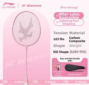 Li-Ning | Womens Full Carbon Composite Durability Badminton Racket Set