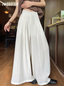 7.Modifier | Quần Lanh Kẻ Sọc Vintage Cao Waist Chân Dài 9