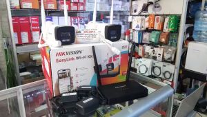 COMBO-01 - Bộ Camera Wifi Gia Đình 2.0MP (1 Đầu Ghi + 2 Camera) HIKVISION EasyLink Wifi Kit - DS-J142I/NKS422W0H