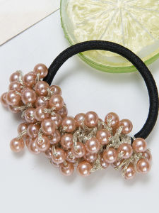 Dongda Gate New Simple Pearl Hair Ties Large Elasticity Head Ropes Thick Hair Bands Women Styling Accessories Korean Style