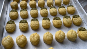 Cetakan nastar nenas / cetakan mooncake nenas / cetakan kue bentuk NANAS stamp press