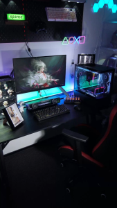 【30 Day Free Trial】Carbon Fiber Gaming Table Esports Adjustable Table Computer Office Table