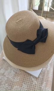 NÓN CÓI ĐI BIỂN VÀNH RỘNG ĐÍNH NƠ MŨ NỮ CHE NẮNG MÙA HÈ