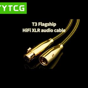 YYTCG | Cáp Hifi XLR Độ Tinh Khiết Cao OCC Mạ Bạc Nam Đến Nữ Kết Nối Cho Micro Âm Thanh Đa Phương Tiện Amp Đường Kính Ngoài 6.5 Mm