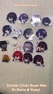 [Honkai Star Rail] Sticker Ruan Mei Dr.Ratio Xueyi Himeko và Herta
