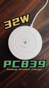 BAVIN PC839 32W Fast Charging Universal 15W Qi Wireless Charging Station Compatible for Android & iP 17 Series