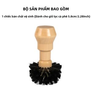 Bàn Chải Làm Sạch Giỏ Cà Phê 49mm-58mm Cho Máy Pha Cà Phê Espresso Barista Tool Nylon Bền Lọc Cà Phê