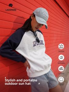 LACKPARD | Soft Top Large Brim Face Slimming Baseball Cap