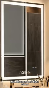 LED Smart Mirror with 3-color light defogging Stepless dimming Wall Deco Bathroom Beauty mirror