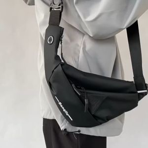 krapaotown กระเป๋าคาดอก สำหรับผู้ชาย สะพายเฉียง กระเป๋ากันขโมย แนบลำตัว รุ่น673 กันน้ำ เบา ช่องเก็บเยอะ