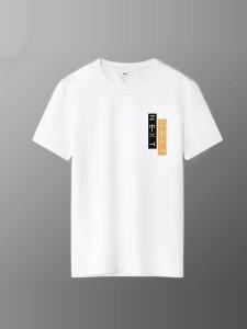 Áo Thun Cotton Tay Ngắn Thường Ngày Cho Nam Mùa Hè 2025 Áo Thun Cotton Nguyên Chất Tay Ngắn Cổ Tròn in Họa Tiết Thời Trang