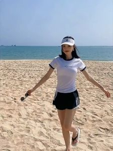 [Sunny Beach] swimming suit women Shorts 泳衣女装 显瘦 大码  swimsuits for women 泳衣 swimwear women 泳衣女装保守 women swimming suit Short sleeved swimsuit swimwear women Ship within 48 hours