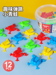 Kids Bouncing Little Frog Toy Press Leap Frog Jumping Green Toad Puzzle Kids Matching Interactive Game