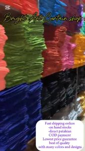 BRIGHT lababo curtain / kitchen sink curtain with printed design 60.*30 inch for dalily use