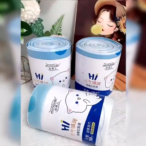 Cuộn 100 Túi Rác Tự Hủy Có Dây Rút Tiện Lợi Túi Đựng Rác Gia Đình Dễ Buộc Miệng Gọn Gàng Và Sạch Sẽ