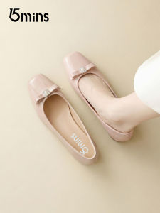 15MINS | Beige Low Heel Mary Janes Light Mouth Soft Bottom Summer 2026 New