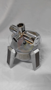 Brass 2-Way 90 degree Angle Valve One Inlet Two Outlet Bathroom Bidet Sink Faucet Tap