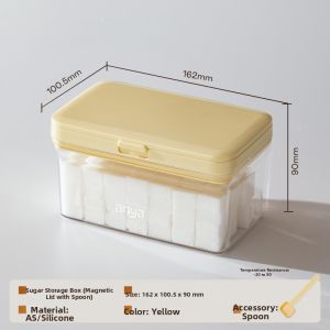 anya | Food Grade Moisture Proof Sealed Storage Jar with Magnetic Spoon