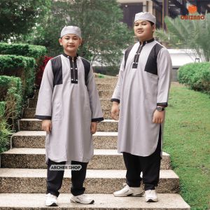 Baju Koko Anak Laki-Laki Setelan Koko Turki Usia 1-14 Tahun Arken Bahan Katun Toyobo
