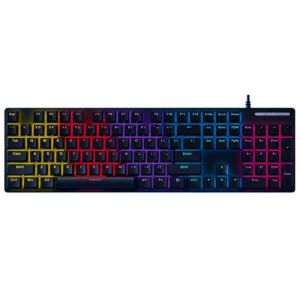 BAJEAL K74 Wired Mechanical Keyboard 104 Keys Full Size with Mixed Lighting Backlight for Office And Gaming USB Connectivity Esp