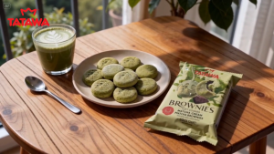 Tatawa Matcha Cream Filled Brownies 60g- Soft Cookies