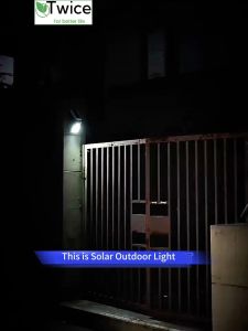 Twice Lampu Solar LED Light Wall Lamp Sensor Light Motion Sensor Remote Control Outdoor Graden Street Lampu dinding luar induksi