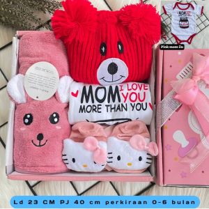 HAMPERS HANDUK BAYI KADO NEW BORN BAJU HANDUK TOPI KAOS KAKI BAYI / KADO BAYI / GIFT BOX BABY
