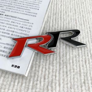 Stiker Emblem RR Logo Honda Front Grill RR Logo 3D Metal Untuk Grill Depan Honda Civic
