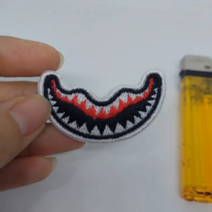 79BRN3 BAPE HIU SHARK BATHING APE logo patch emblem bordir iron on