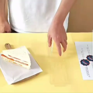 [10 PCS] Mika Sandwich Segitiga / Tempat Tray Kotak Mika Roti Lapis Roti Bakar Roti Tawar Segitiga