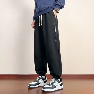 Loose Fit American Style Sporty Casual Pants for Men Teenagers Large Size Comfortable Loose Leggings Autumn Spring Essential