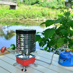Foldable Mini Square Stove Portable  Heater  Cover Camping Cooking Utensil Ultra-Light Travel Cookware For Hiking Fishing