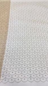 Luxury African Sequins Beaded Lace Fabric 2025 High Quality Lace 5 Yards Gold French Lace Fabric Nigerian Lace Fabrics Party