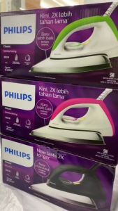 PHILIPS HD-1173 Setrika / Gosokan Classic Kering 350 W (Anti Baret)
