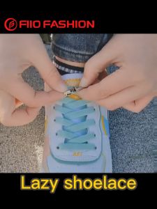 ✨COD✨ 1 Pair 6MM Elastic Shoe Lace No Tie Lazy Shoe Lace Lock Laces Kids Adult Outdoor Sneakers Shoelace Quick Lazy Metal
